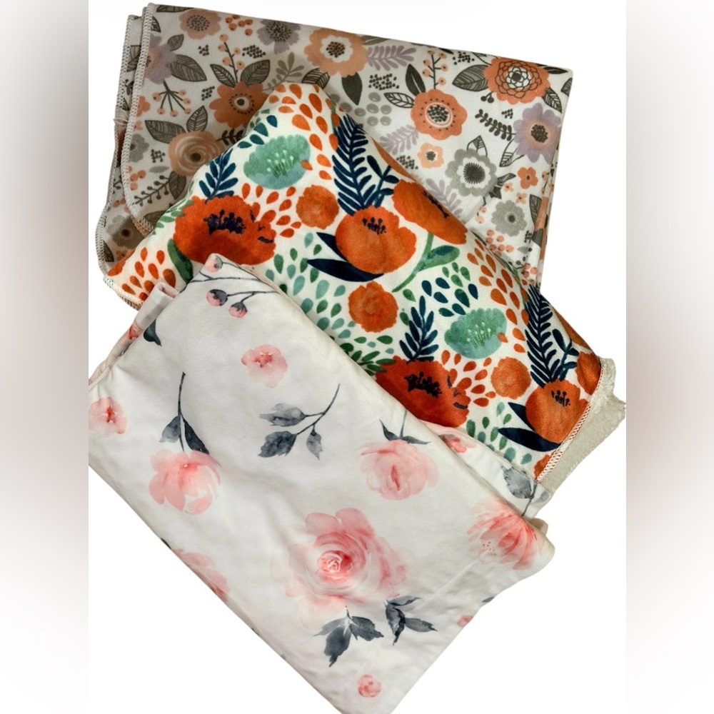 Three used  baby blankets